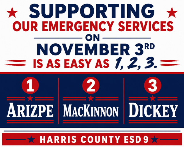 Supporting Our Emergency Services campaign poster