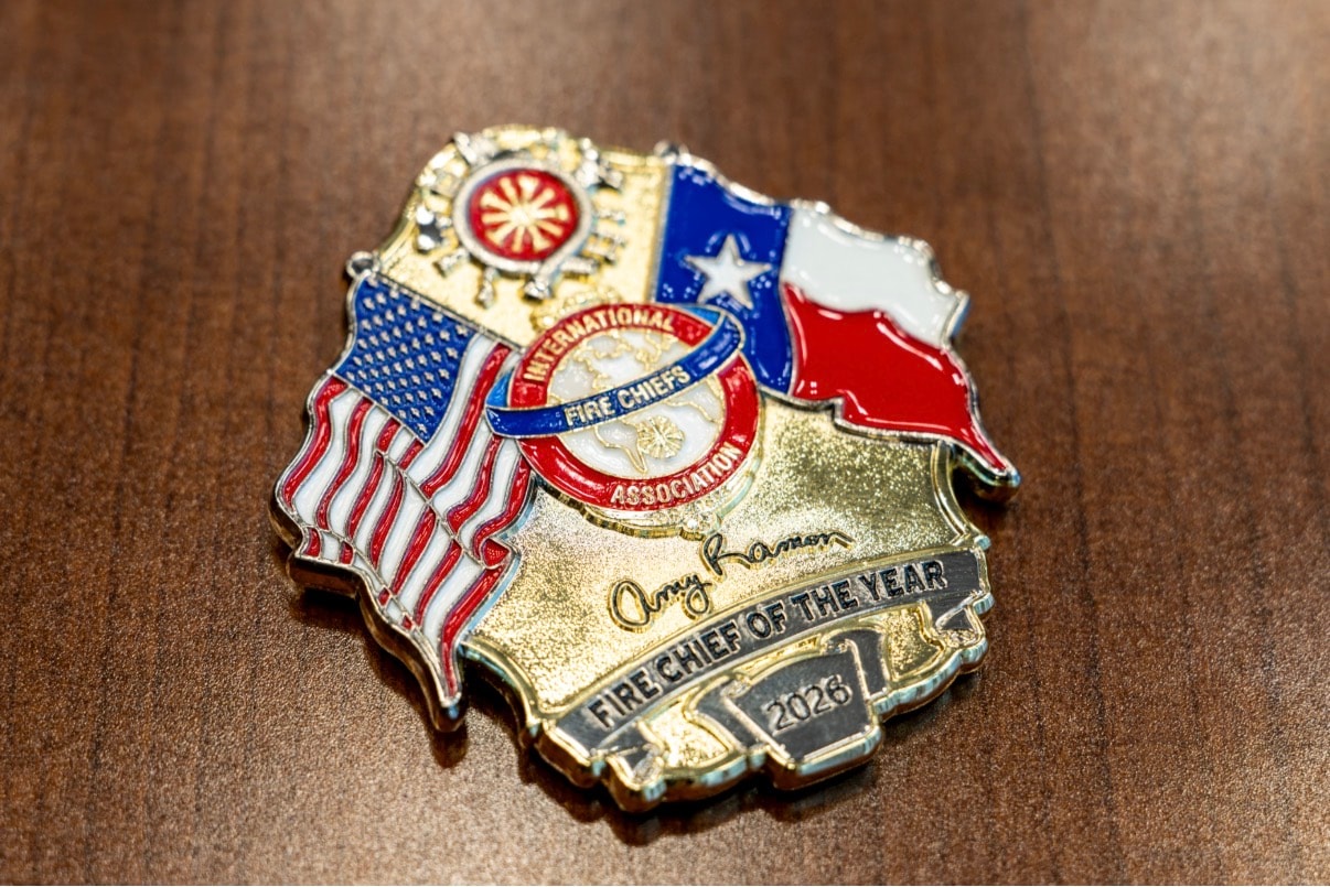 Fire Chief of the Year award coin