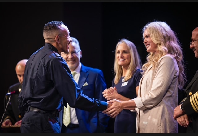 Celebration at Cy-Fair pinning ceremony